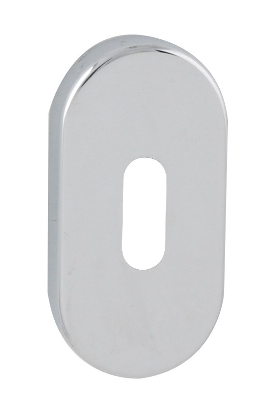 FT - rozeta ovál - BB - 60x30 mm - chrom lesklý - Dveře Dveřní kování, dveřní příslušenství Interiérové kování MP kování Úzké rozety