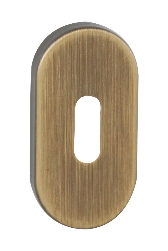 FT - rozeta ovál - BB - 60x30 mm - Bronz česaný mat - Dveře Dveřní kování, dveřní příslušenství Interiérové kování MP kování Úzké rozety