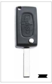 Obal autoklíče Citroen 2 - Železářství Klíče, příslušenství Autoklíče, autozámky Citroen