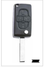Obal autoklíče Citroen 6 - Železářství Klíče, příslušenství Autoklíče, autozámky Citroen