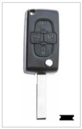Obal autoklíče Peugeot 6 - Železářství Klíče, příslušenství Autoklíče, autozámky Peugeot