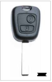 Obal autoklíče Peugeot 7 - Železářství Klíče, příslušenství Autoklíče, autozámky Peugeot