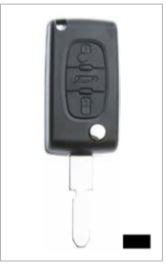Obal autoklíče Peugeot 10 - Železářství Klíče, příslušenství Autoklíče, autozámky Peugeot