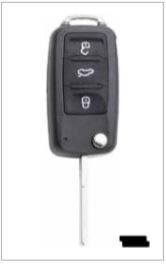 Obal autoklíče Volkswagen 2 - Železářství Klíče, příslušenství Autoklíče, autozámky Volkswagen