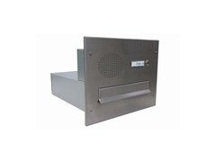 Sestava - 1x DLS B-04 s el. + Čelní deska se zvonkem a přípravou pro HM - NEREZ